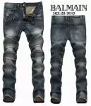 balmain jeans stretch distressed skinny b603  blue gray